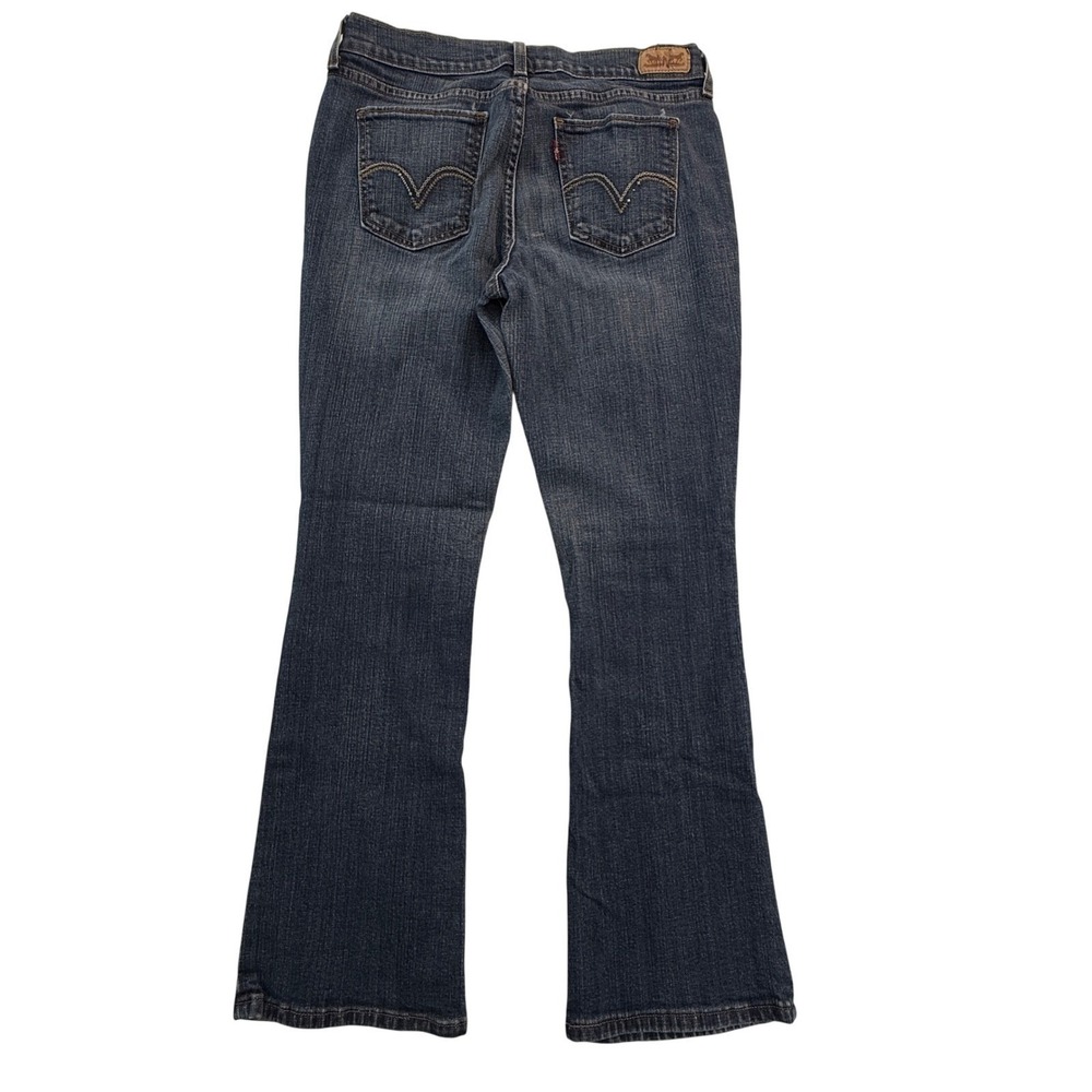 Levis 515 Jeans Bootcut 8 Short Women's Blue Stretch Denim